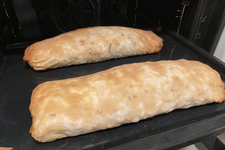 Bohnenstrudel mit Schnittlauch