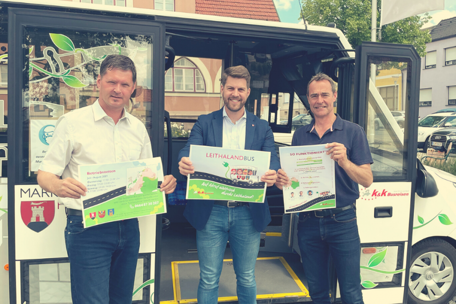 Elektro Bus fuer Hornstein Leithaprodersdorf und Loretto