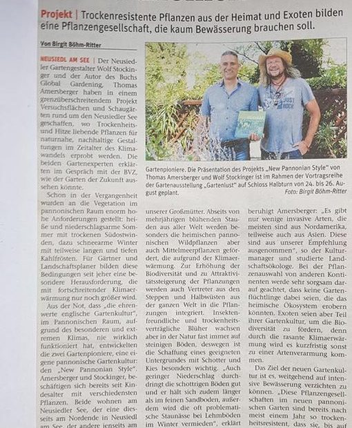 Neue Gartenkultur aus Pannonien